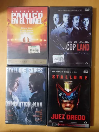 Lote 5 Películas DVD Stallone + 1 GRATIS