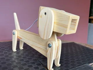 Lámpara Perro Decorativo Hecho a Mano