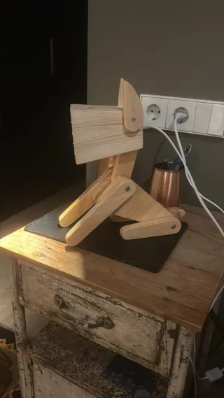 Lámpara Perro Decorativo Hecho a Mano