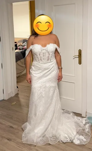 Vestido novia NUEVO sin usar encaje