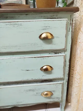 Cómoda de 3 cajones estilo vintage