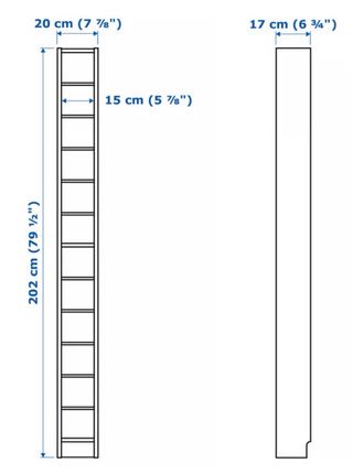Estantería Roble GNEDBY 202 cm