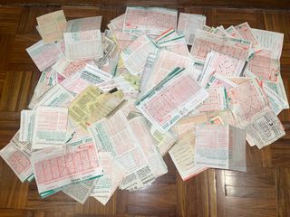 Lote antiguas papeletas Lotería Primitiva