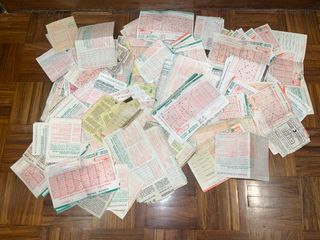 Lote antiguas papeletas Lotería Primitiva