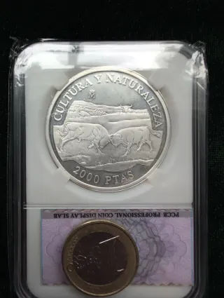 Moneda Plata 2000 PTAS Cultura y Naturaleza