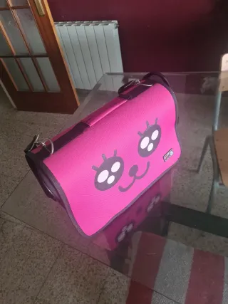 Bolso rosa con cara de gato Para gatos