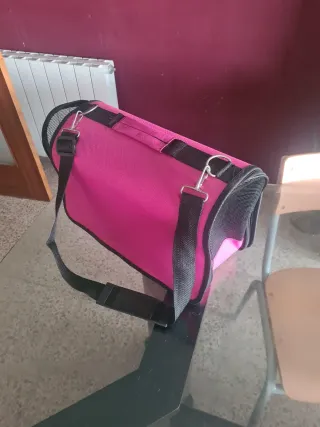 Bolso rosa con cara de gato Para gatos