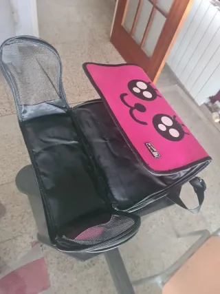 Bolso rosa con cara de gato Para gatos