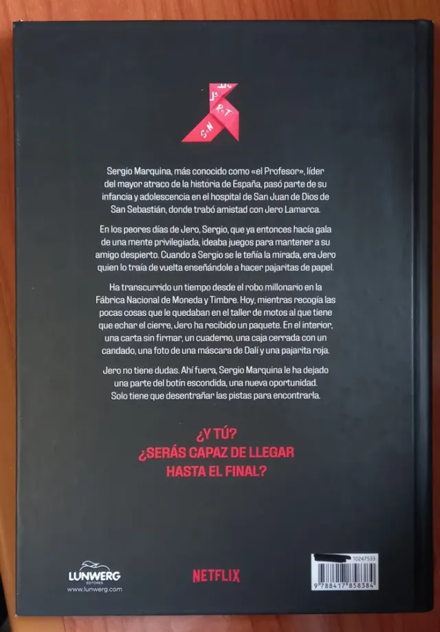 Escape Book La Casa de Papel. Diario del profesor.