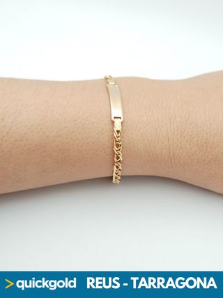 035-05-00877 PULSERA ORO 18K NO ME OLVIDES