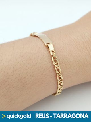 035-05-00877 PULSERA ORO 18K NO ME OLVIDES