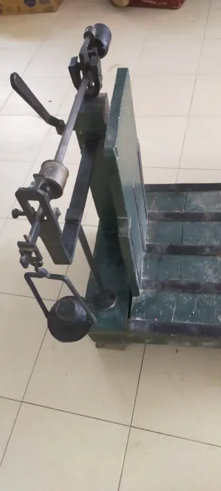 Báscula antigua de pesaje