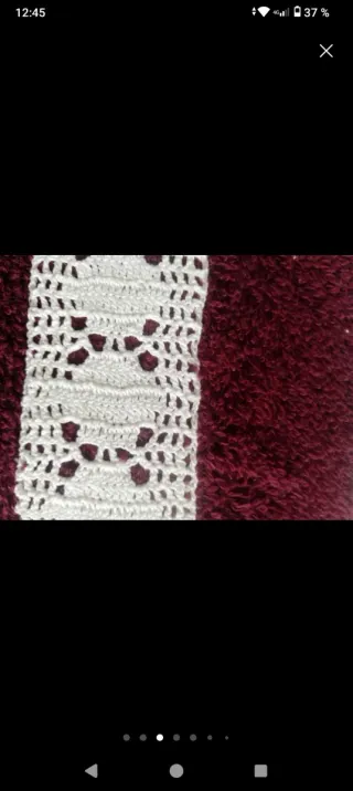 Juego de Toallas burdeos y Blanco