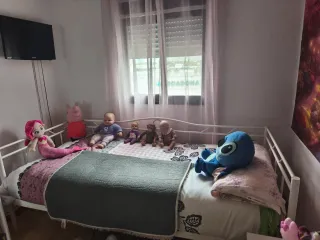 Cama de forja blanca