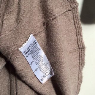 Guess abito beige lana merino misto cachemire