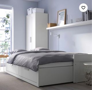 Pack Cama y armario BRIMNES + Mesa de noche MALM