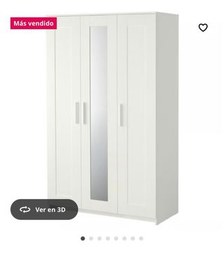 Pack Cama y armario BRIMNES + Mesa de noche MALM