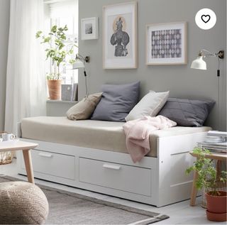 Pack Cama y armario BRIMNES + Mesa de noche MALM