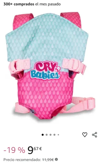 Portabebés Muñecas Bebés Llorones