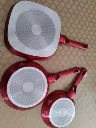 Set 3 Padelle e Bistecchiera Induzione