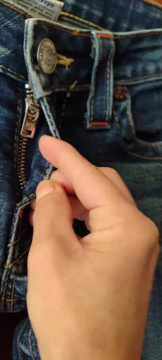 Calças True Religion Azuis Tam 38l