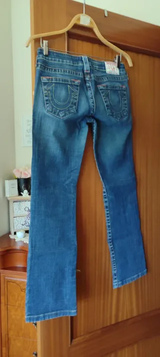 Calças True Religion Azuis Tam 38l