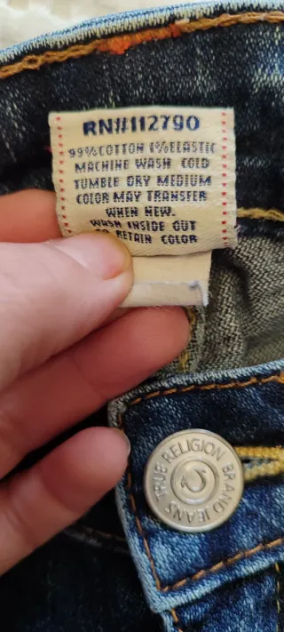 Calças True Religion Azuis Tam 38l