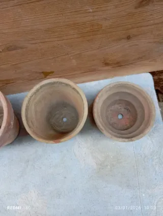 Set 4 vasi in terracotta