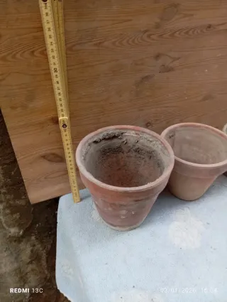 Set 4 vasi in terracotta