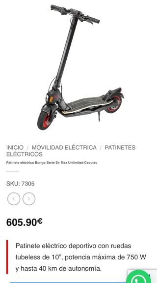 Patinete Cecotec Serie S+ Unlimited 7305