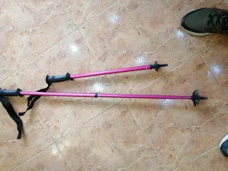 Bastones de esquí infantiles rosas