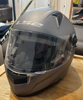 Casco Moto LS2 Gris talla XS