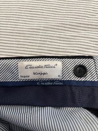 Pantalón de traje gris Emidio Tucci