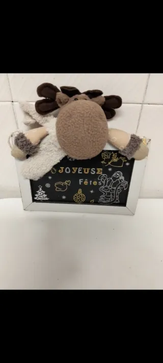 Reno Navideño con Pizarra