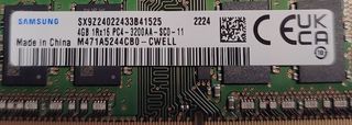Memoria RAM Samsung SO-DIMM 4GB DDR4 3200MHz