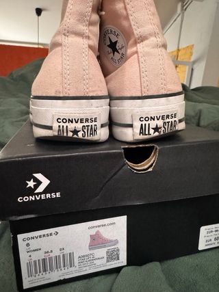 Converse plataforma rosa mujer