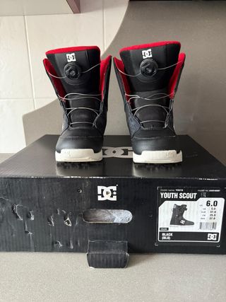 Botas Snowboard DC Shoes Niño Negro/Rojo