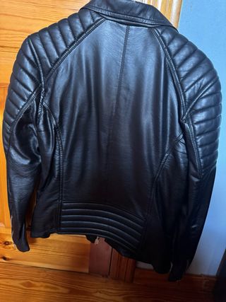 Chaqueta Biker Negra Hombre