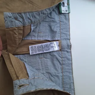 Bermudas beige algodón talla S