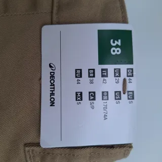 Bermudas beige algodón talla S