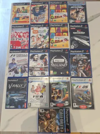 Pack PS2 + 17 Juegos + Accesorios