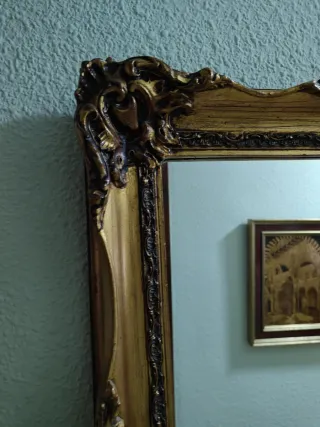 Espejo Dorado Antiguo