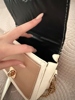 Bolso de paja y piel mujer