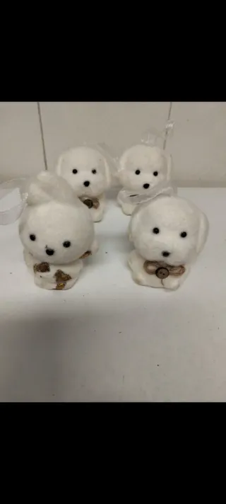 4 Perritos Adorno Árbol Navidad