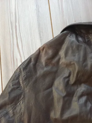 Chaqueta de cuero vintage HUGO BOSS