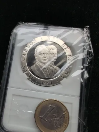 Moneda Plata 2000 Pesetas Barcelona 92