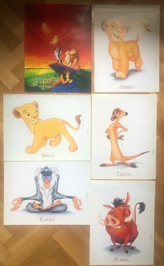 Láminas Poster El Rey León Disney