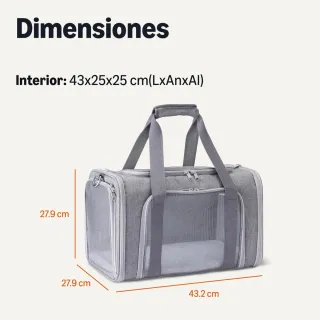 Transportín tela para gato