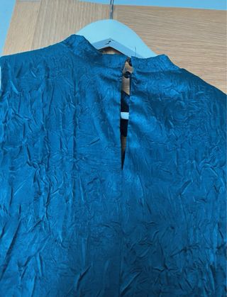 Vestido largo verde Zara