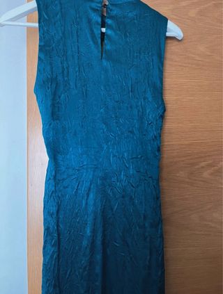 Vestido largo verde Zara